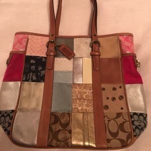 Rare Coach Patchwork Bucket Bag